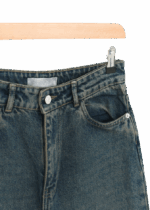 شلوار شورت بگ آبی کثیف - Image 8