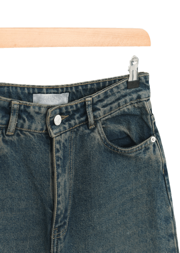 شلوار شورت بگ آبی کثیف - Image 8