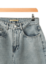 شلوار شرت بگ آبی کدر - Image 7