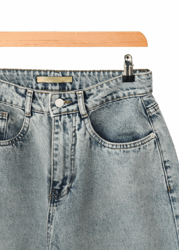 شلوار شرت بگ آبی کدر - Image 7