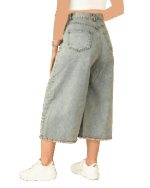 شلوار شرت بگ آبی کدر - Image 6