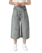 شورت بگ زاپدار آبی کدر - Image 4