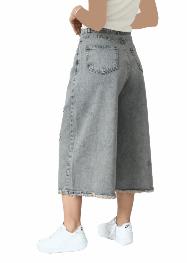 شورت بگ زاپدار آبی کدر - Image 5