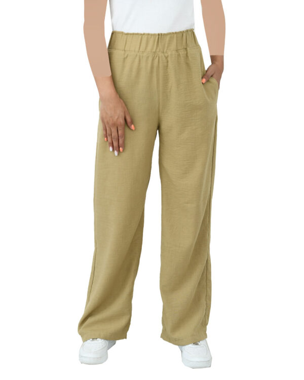 شلوار نیم بگ لینن - Image 5