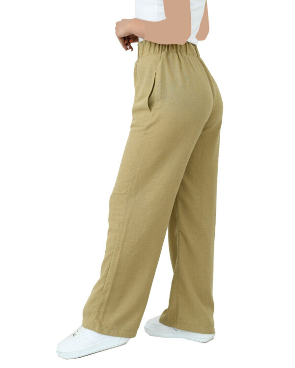 شلوار نیم بگ لینن - Image 4