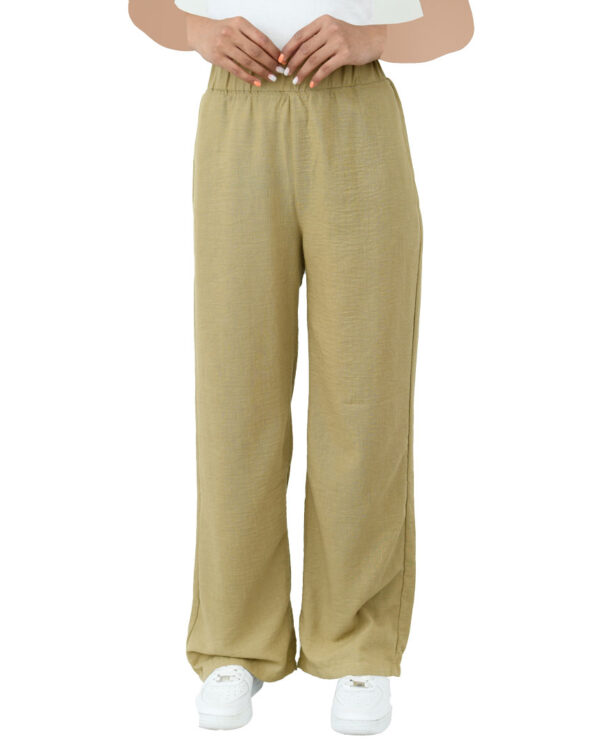 شلوار نیم بگ لینن - Image 3