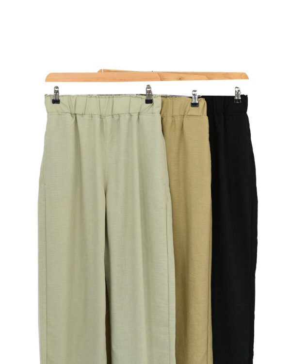 شلوار نیم بگ لینن - Image 2