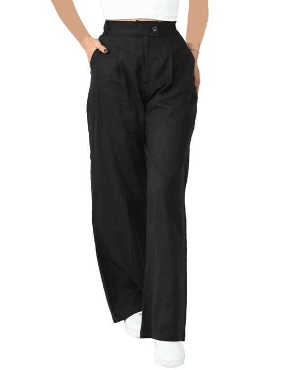 شلوار لینن پیله دار - Image 3