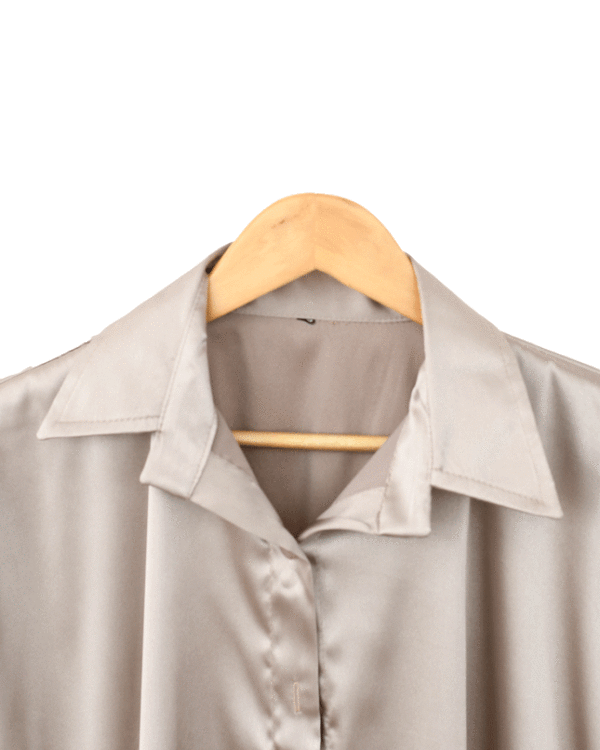 شومیز ساتن رنگی - Image 7