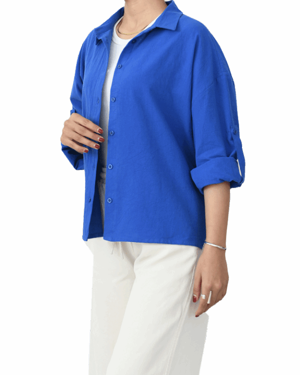 شومیز لینن بیسیک - Image 4