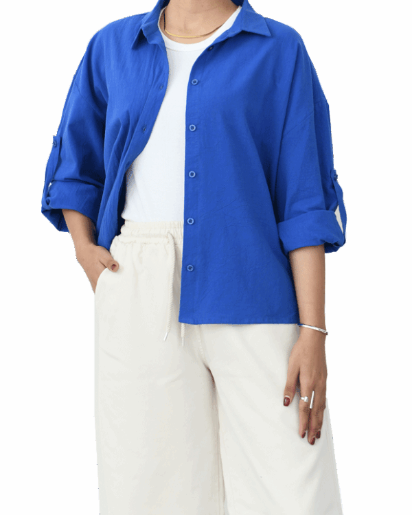 شومیز لینن بیسیک - Image 5