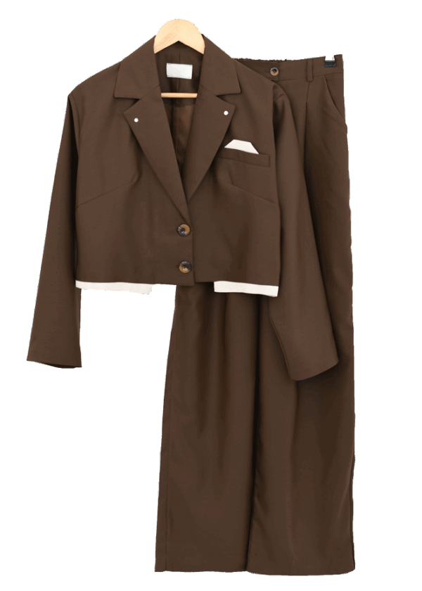 کت-کراپ-و-شلوار-ست--(14) ست کت کراپ و شلوار - Image 1