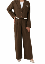 ست کت کراپ و شلوار - Image 4