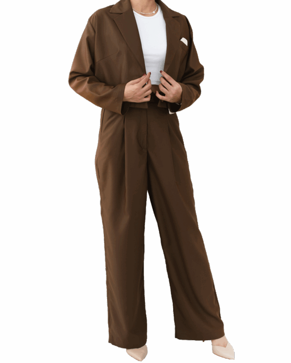 ست کت کراپ و شلوار - Image 9