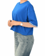 کراپ باکسی آستین پاکتی - Image 4