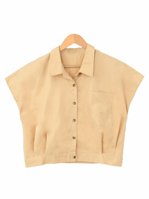 شومیز آستین حلقه ای کوتاه