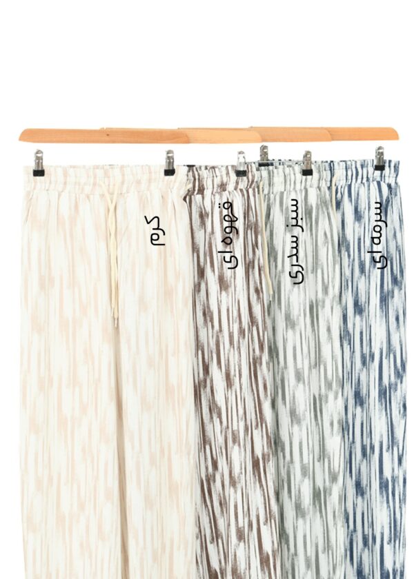 شلوار لینن اسلپ چاپی - Image 2