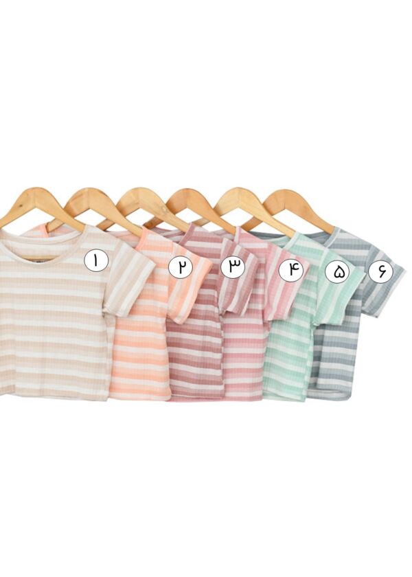 تیشرت کراپ راه راه فانریپ - Image 2