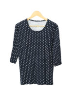 بلوز استین سه ربع طرح دار