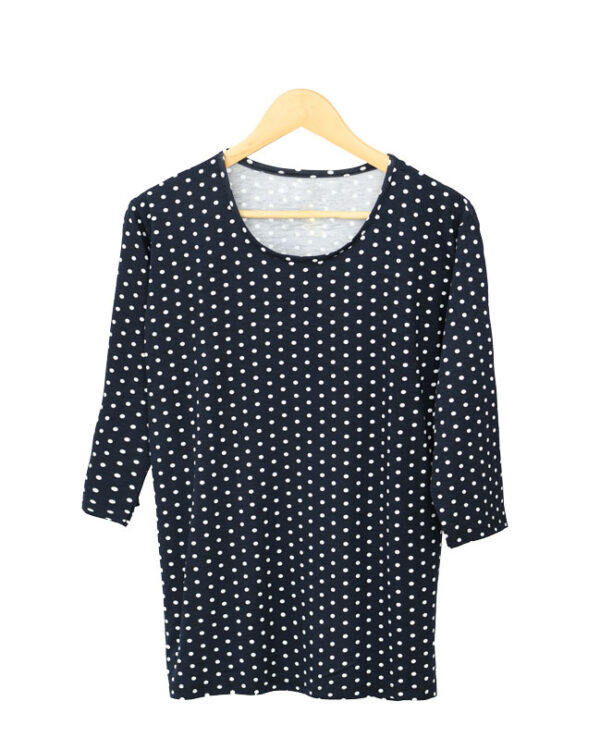 بلوز استین سه ربع طرح دار - Image 1