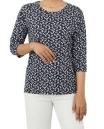 بلوز استین سه ربع طرح دار - Image 10