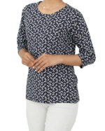 بلوز استین سه ربع طرح دار - Image 11