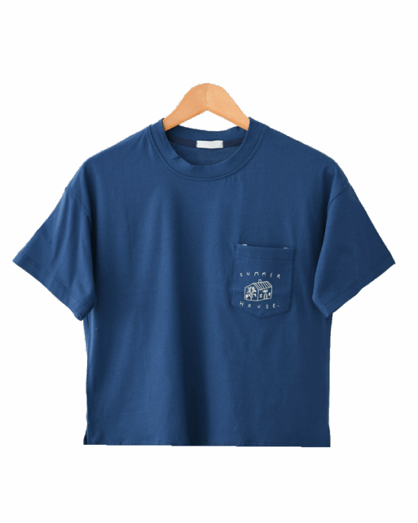 تیشرت-تک-جیب-زنانه--(9) تیشرت جیب دار سامر - Image 1