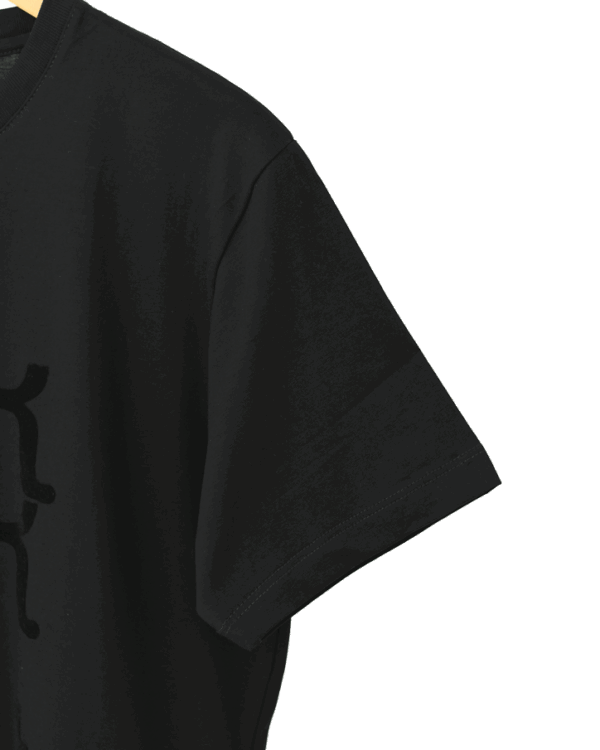 تیشرت آستین کوتاه چاپ مخمل کانی راش - Image 3