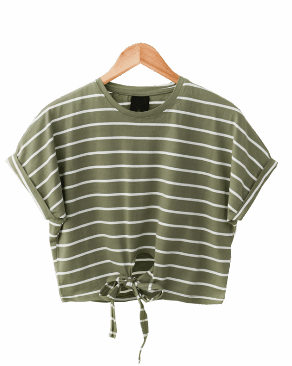 تیشرت رینگی پایین گره ای - Image 1