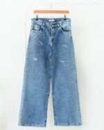 شلوار جین آبی فول بگ واکو