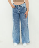 شلوار جین آبی فول بگ واکو - Image 6