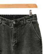 شلوار جین مام فیت زاپدار رویال - Image 2