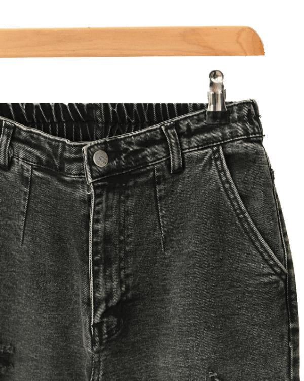 شلوار جین مام فیت زاپدار رویال - Image 2