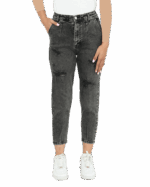 شلوار جین مام فیت زاپدار رویال - Image 4