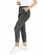 شلوار جین مام فیت زاپدار رویال - Image 7