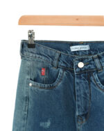 شلوار جین شافل آبی - Image 6