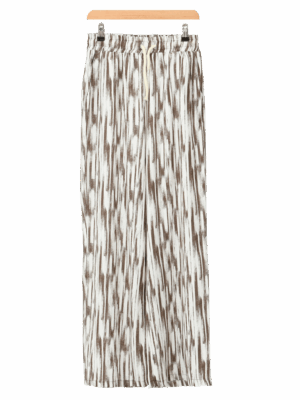 شلوار لینن اسلپ چاپی