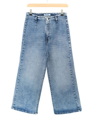 شلوار جین واید لگ آبی
