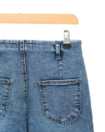 شلوار جین واید لگ آبی - Image 4