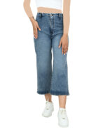 شلوار جین واید لگ آبی - Image 6