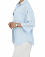 شومیز لینن اسلپ رنگی - Image 10