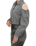 شومیز سرشانه باز - Image 3