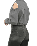 شومیز سرشانه باز - Image 4