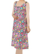 پیراهن دوبند طرح دار - Image 4