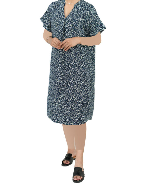 پیراهن یقه هفت طرح دار - Image 4