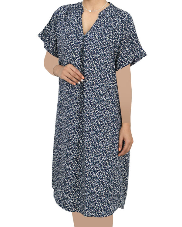 پیراهن یقه هفت طرح دار - Image 5