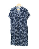 پیراهن یقه هفت طرح دار