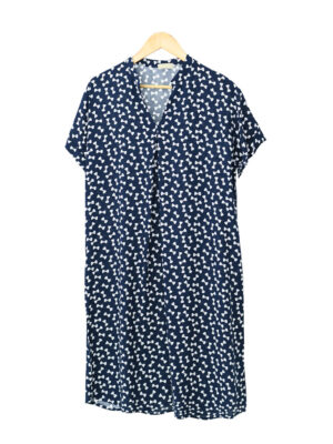 پیراهن یقه هفت طرح دار