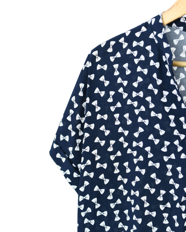 پیراهن یقه هفت طرح دار - Image 7