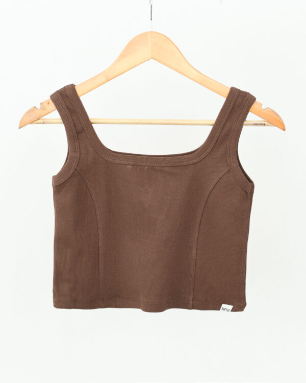 کراپ تاپ خشتی (3) کراپ تاپ یقه خشتی برش عصایی - Image 1